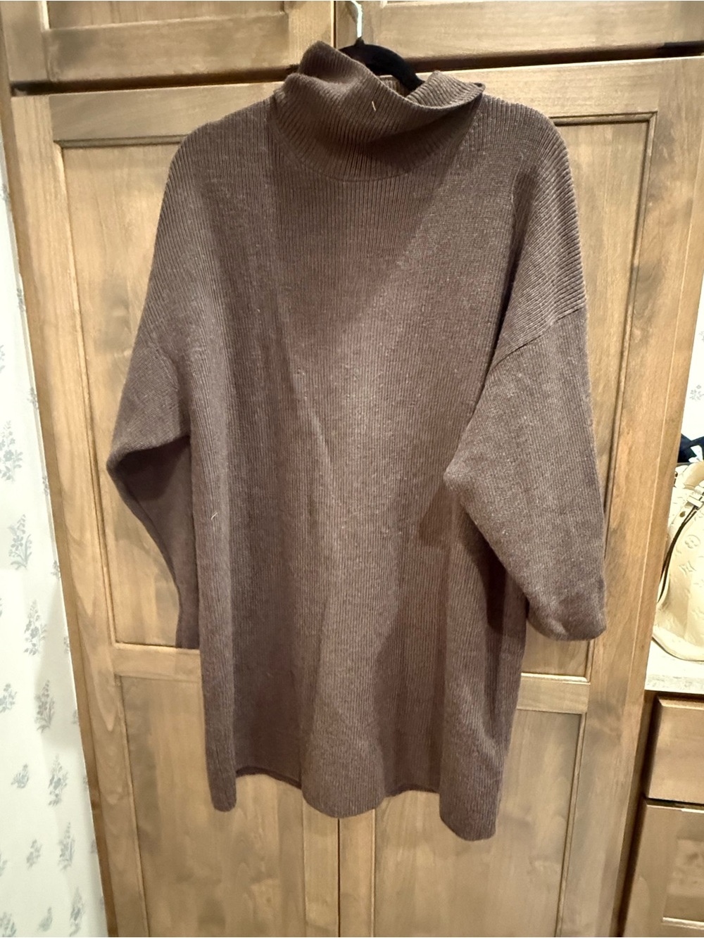 Aritzia Brown Turtleneck Sweater dress